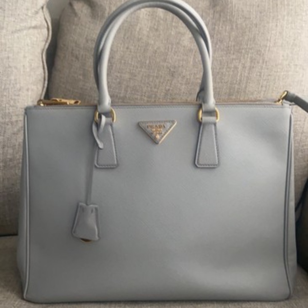 Prada Double Zip Tote Granito